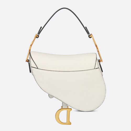 Dior Mini Saddle Bag with Strap White 3 Mini Saddle Bag with Strap-2