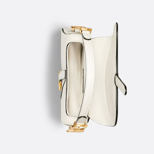 Dior Mini Saddle Bag with Strap White 7 Mini Saddle Bag with Strap-4